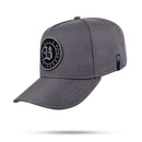 Boné Snapback Cinza Grafite Follow Preto Fosco