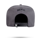 Boné Snapback Cinza Grafite Follow Preto Fosco