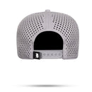 Boné Snapback Trucker Laser Cinza Logo Verde Água