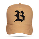 Boné Strapback Caramelo Logo Preto