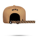 Boné Strapback Caramelo Logo Preto