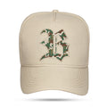 Boné Snapback Bege Logo Camuflado