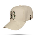 Boné Snapback Bege Logo Camuflado