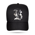 Boné Snapback Preto Logo Camuflado