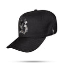 Boné Snapback Preto Logo Camuflado