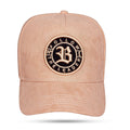 Boné Snapback Bege Skin Follow Suede