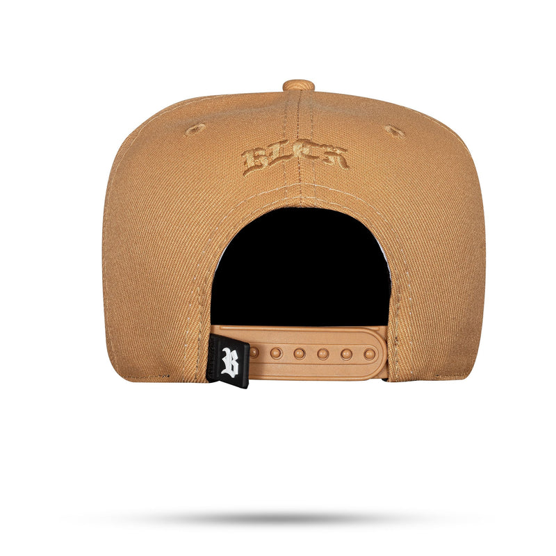 Boné Snapback Caramelo Logo Alto Relevo