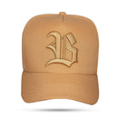 Boné Snapback Caramelo Logo Alto Relevo