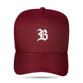 Boné Snapback Basic Vinho Contra Aba Off White