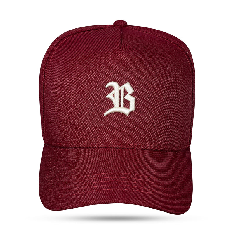 Boné Snapback Basic Vinho Contra Aba Off White