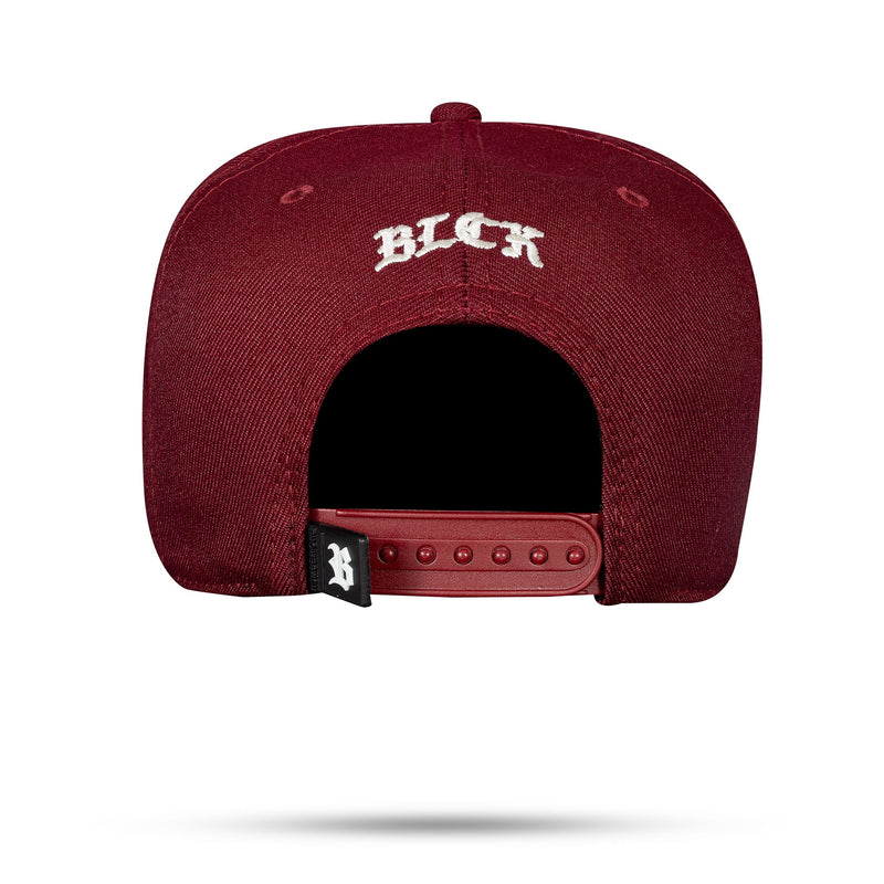 Boné Snapback Basic Vinho Contra Aba Off White
