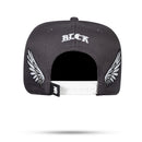 Boné Cinza Grafite Snapback New Wings