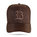 Boné Snapback Marrom Café Contra Aba Blue Sky