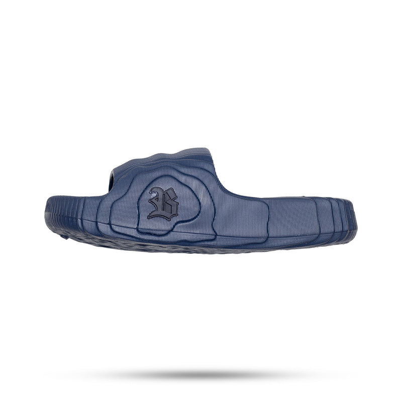 Chinelo Slide Nuvem Azul Marinho Listras