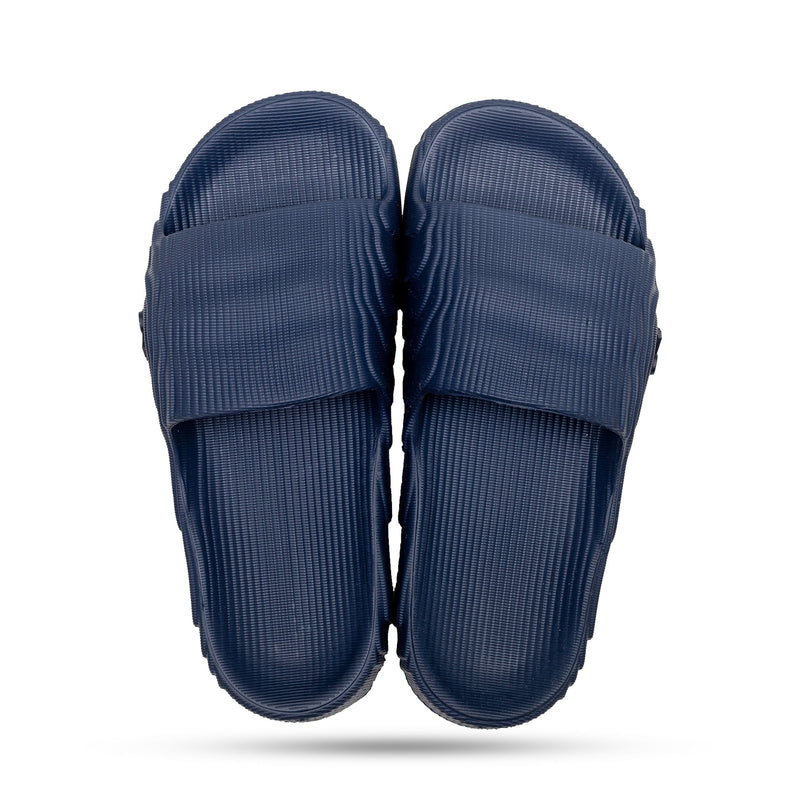Chinelo Slide Nuvem Azul Marinho Listras