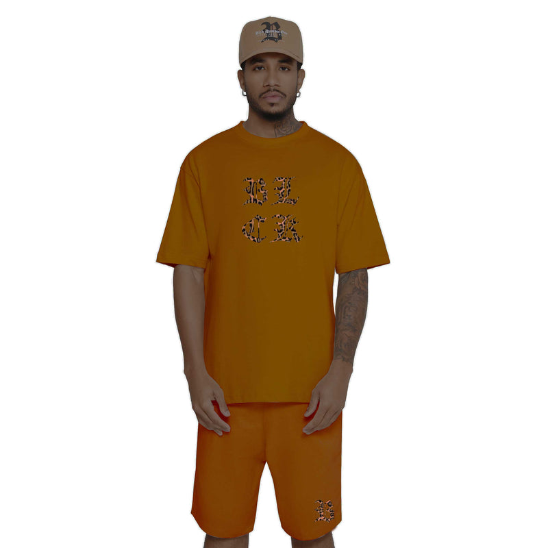 Conjunto Oversized Caramelo Logo Animal Print