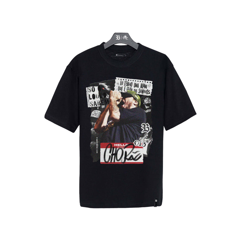 Camiseta Charlie Brown Jr. - Oversized Preta "Só Os Loucos Sabem" - Blck Brasil