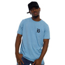 Camiseta Azul B Strass