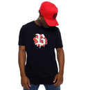 Camiseta Preta Flower Red