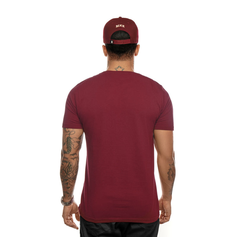 Camiseta Vinho Logo Basic