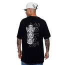 Camiseta Oversized Preta Angel Wings
