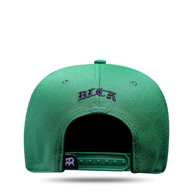 Boné Snapback Basic Verde Bandeira Logo Preto