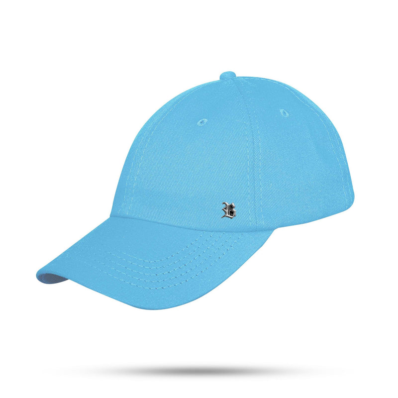 Boné Dad Hat Azul Claro Basic Metal Prata