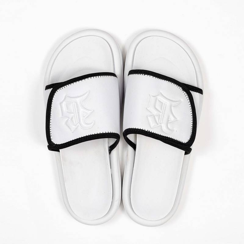 Chinelo Slide Branco Velcro