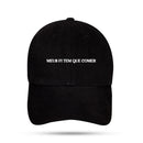 Boné Dad Hat Preto Meus Fi Tem Que Comer - Evoney Fernandes