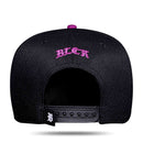 Boné Snapback Preto Aba Degradê Azul Marinho Roxo