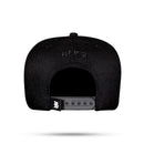 Boné Snapback Black Logo Holografic Gold