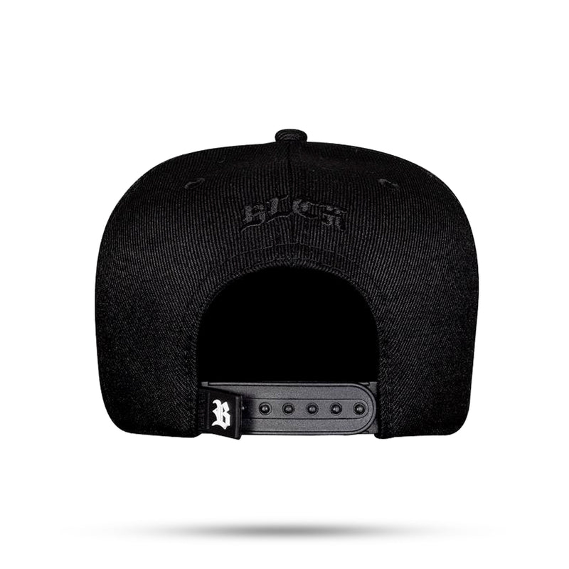Boné Snapback Black Logo Holografic Gold