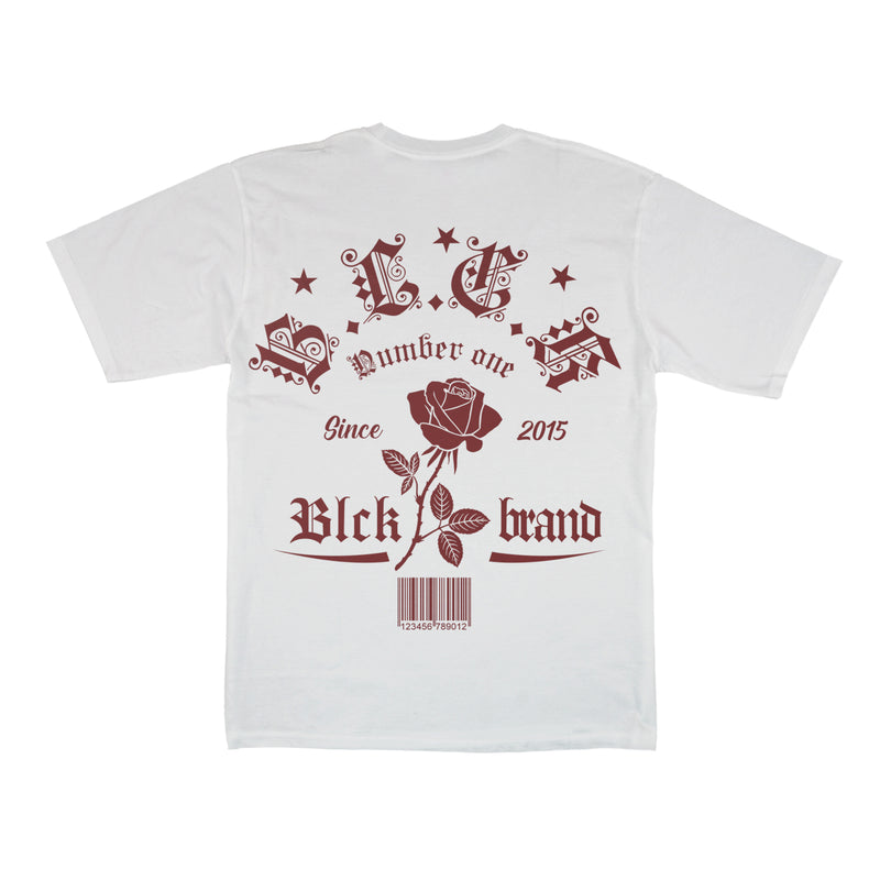 Camiseta Oversized Branca Flower Brand