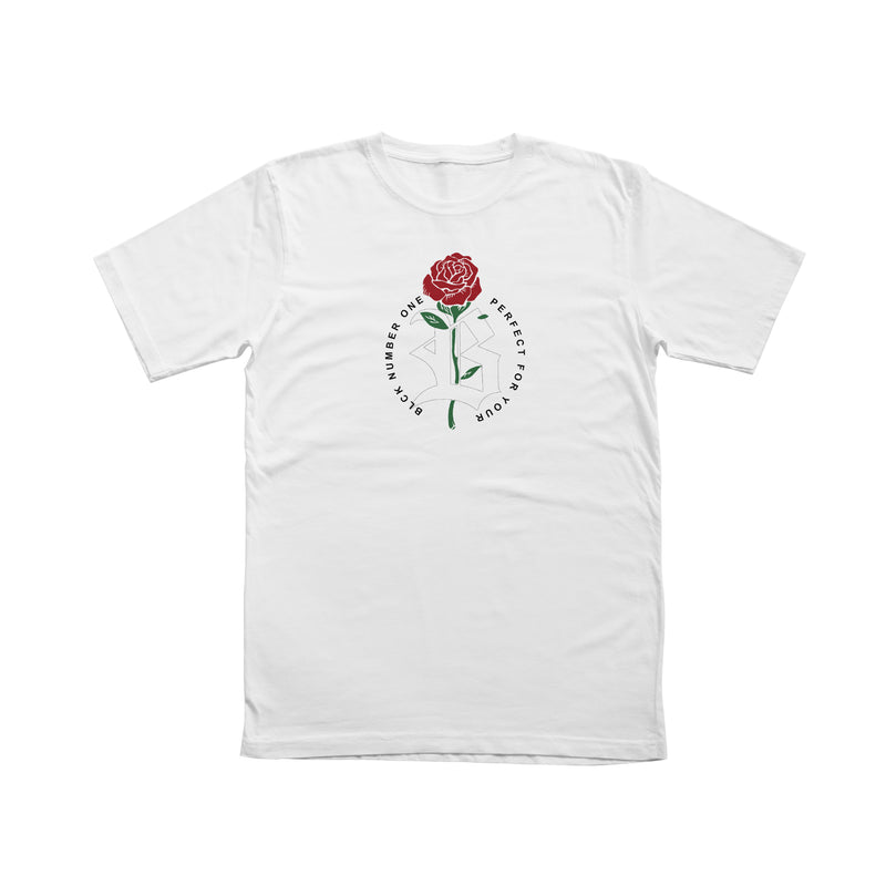 Camiseta Branca Logo Rose