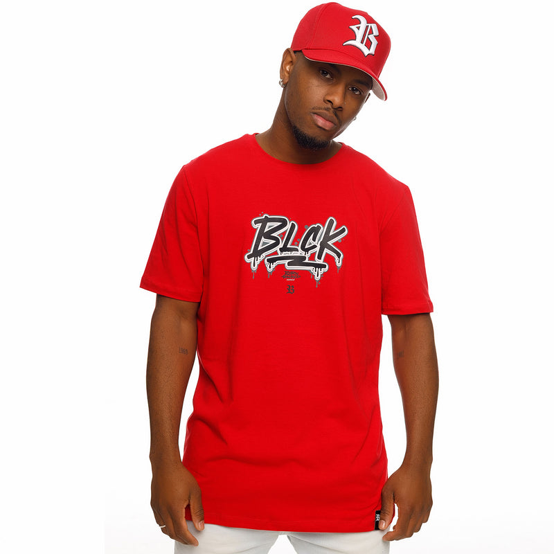 Camiseta Vermelha Graffiti BLCK
