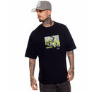 Camiseta Oversized Preta Fire Coordinates