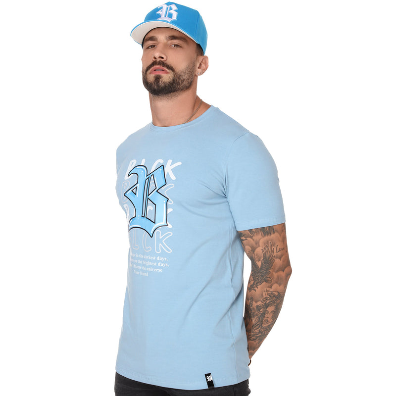 Camiseta Azul Logo B Azul