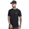 Camiseta Preta Logo B Degradê Azul
