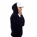 Jaqueta Corta Vento Preta Hex Laranja