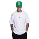 Camiseta Oversized BLCK Branca "Vai Brasil"
