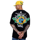 Camiseta Oversized BLCK Preta "Vai Brasil"