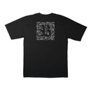 Camiseta Oversized Preta Paisley