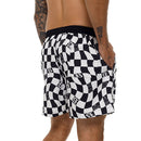 Shorts Praia Preto e Branco Effect
