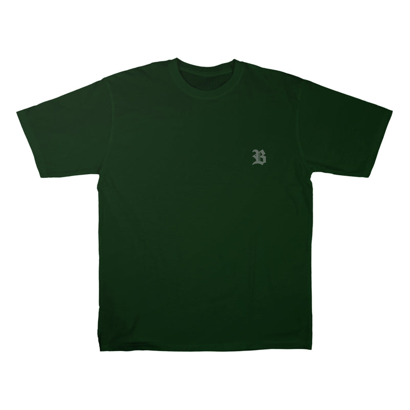Camiseta Verde Logo Basic Bordado