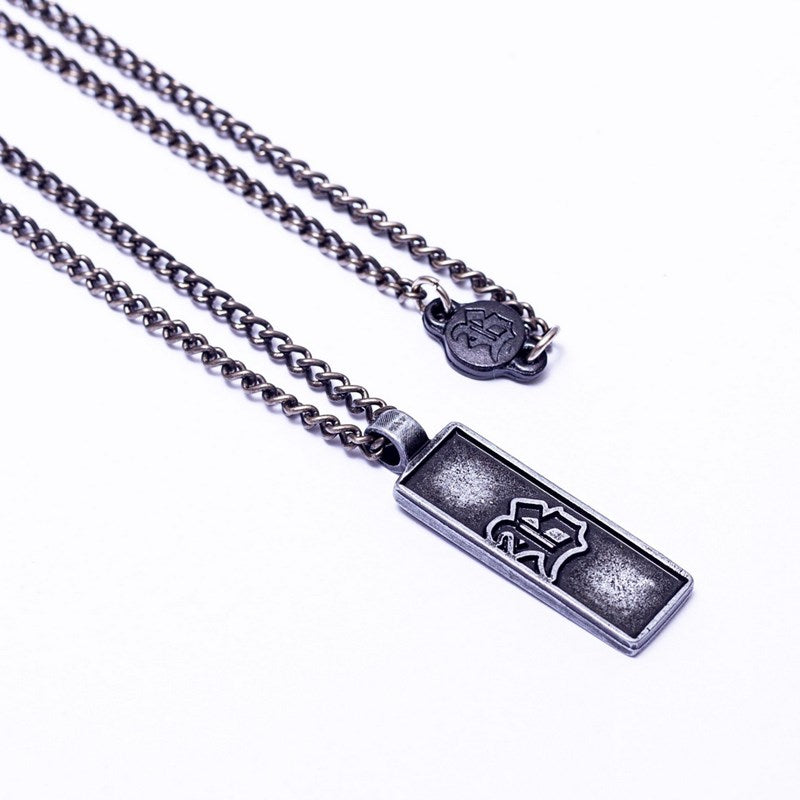 Corrente Basic Logo Prata Sand
