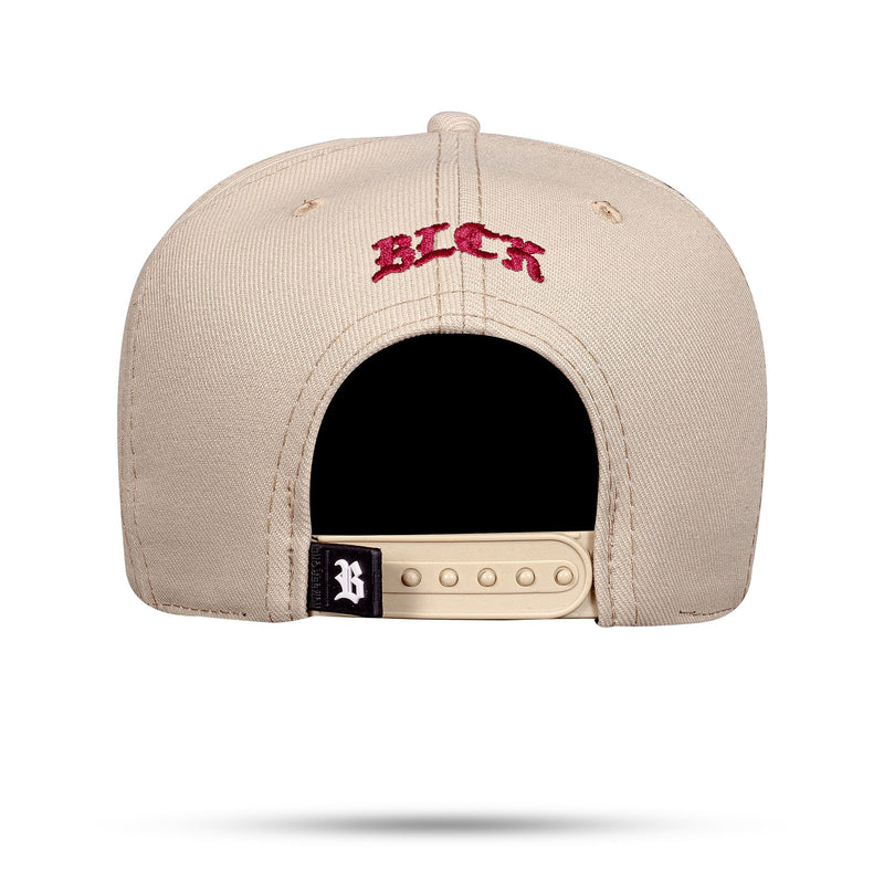 Boné Snapback Bege Contour Degradê Vinho
