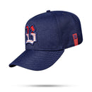 Boné Snapback Azul Marinho Contour Degradê Vermelho