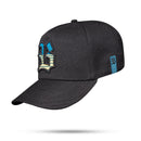 Boné Snapback Preto Contour Degradê Azul