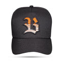 Boné Snapback Preto Contour Degradê Laranja