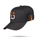 Boné Snapback Preto Contour Degradê Laranja